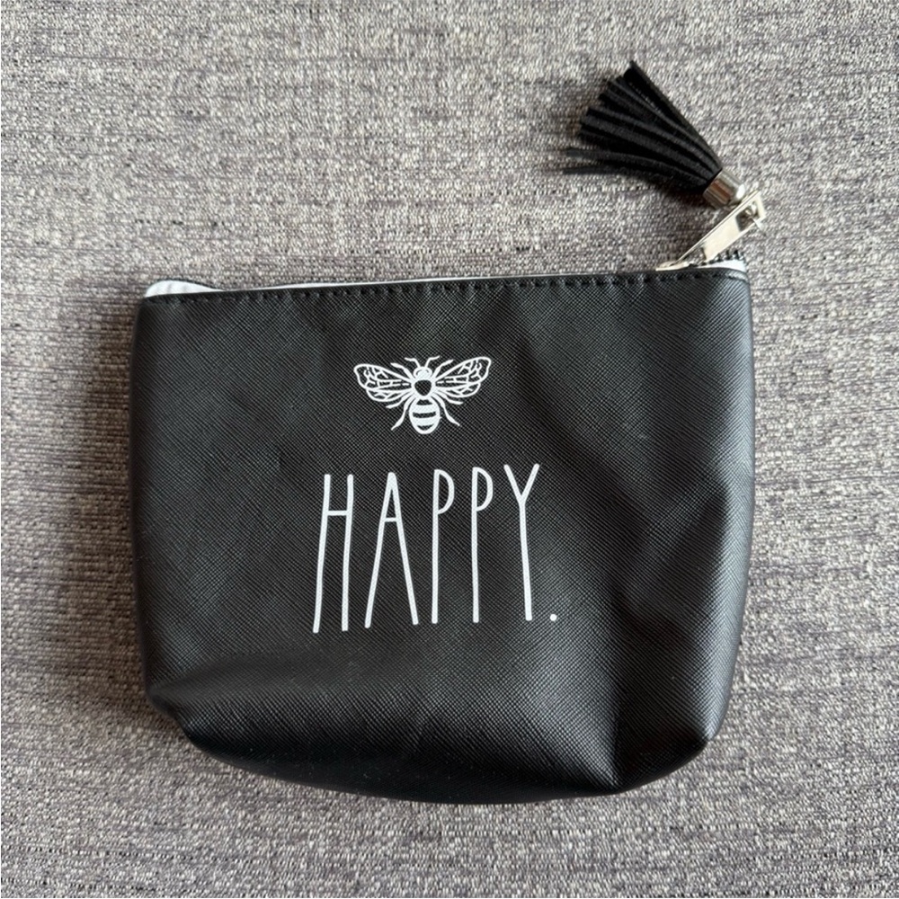 RAE DUNN "BEE HAPPY" Pouch - Picture 2 of 4